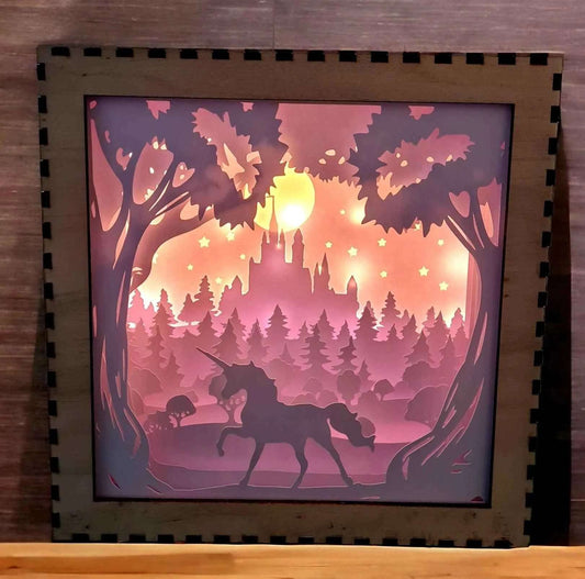 Licorne - Fichier Lightbox Licorne pour un Éclairage Magique - LIJO CREA