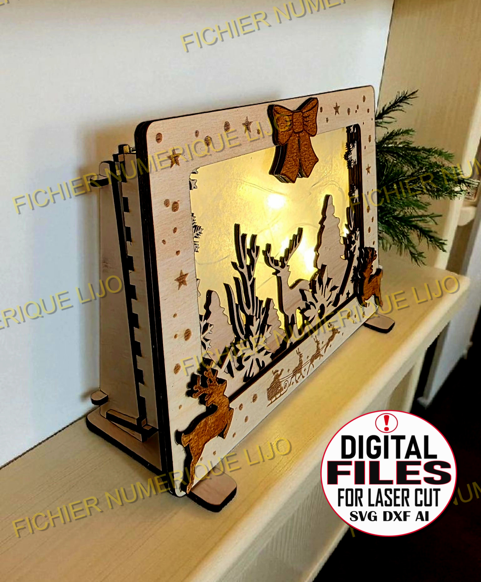 Fichier Cadre LIghtbox Noel