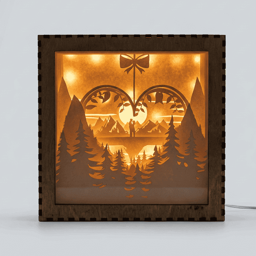 Montagne Coeur - Fichier Lightbox Montagne Coeur à Télécharger - LIJO CREA