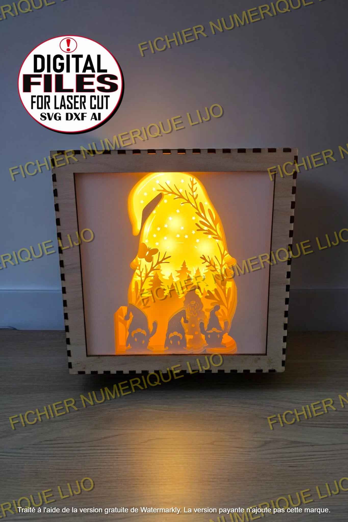 Fichier Lightbox Gnome de Noel