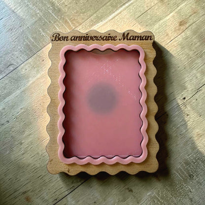 magnet cadre photo personnalisé gravé idée cadeau unique originale anniversaire fête noël