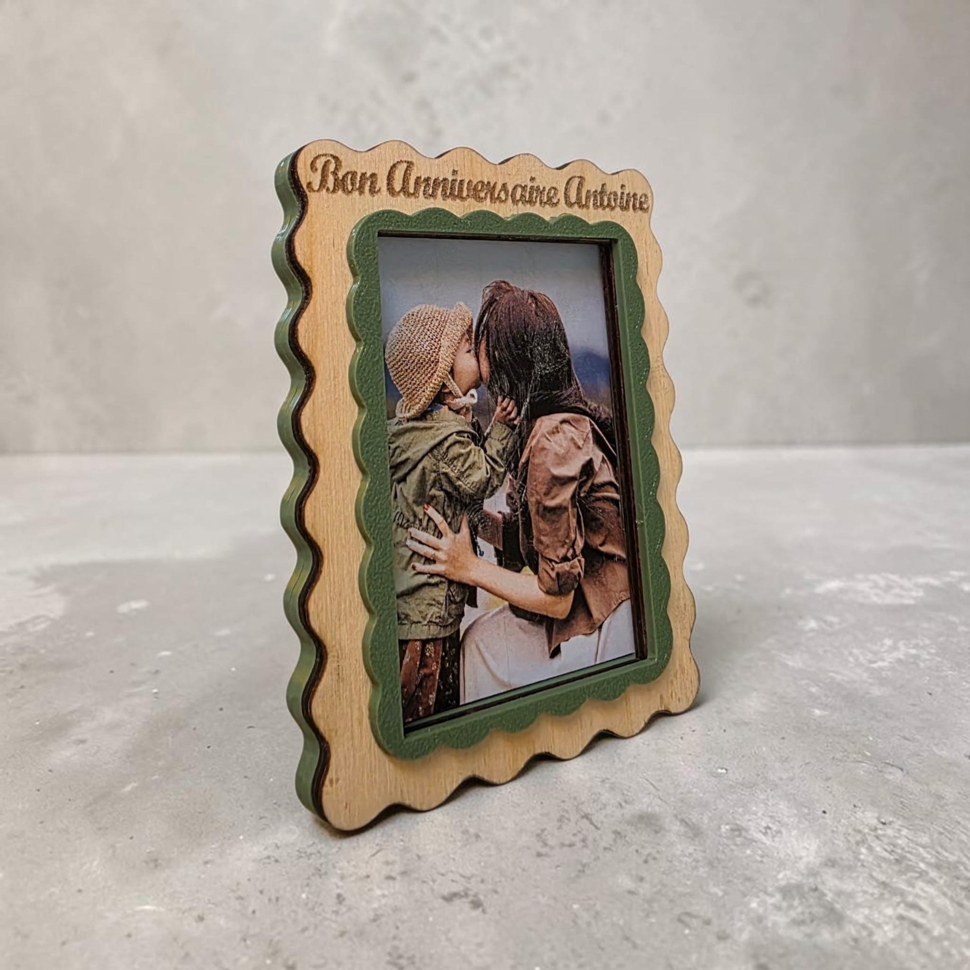 magnet cadre photo personnalisé gravé idée cadeau unique originale anniversaire fête noël