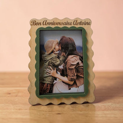 magnet cadre photo personnalisé gravé idée cadeau unique originale anniversaire fête noël