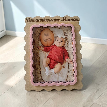 magnet cadre photo personnalisé gravé idée cadeau unique originale anniversaire fête noël