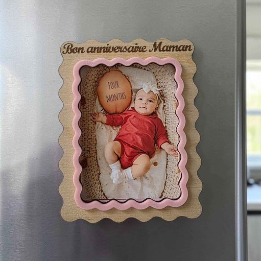 Magnet cadre photo en bois et impression 3d
