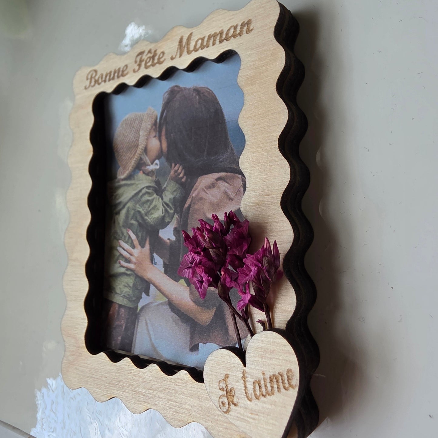 magnet cadre photo personnalisé fête des mères fête des pères mamie tata anniversaire cadeau original