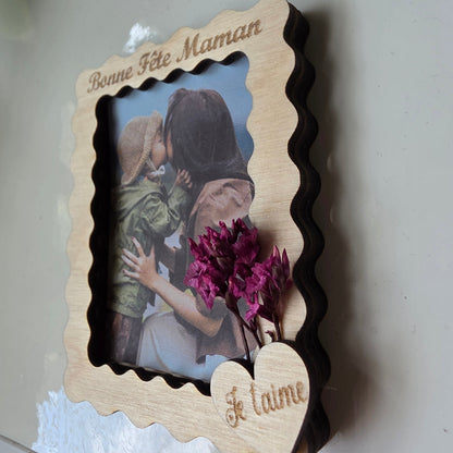 magnet cadre photo personnalisé fête des mères fête des pères mamie tata anniversaire cadeau original