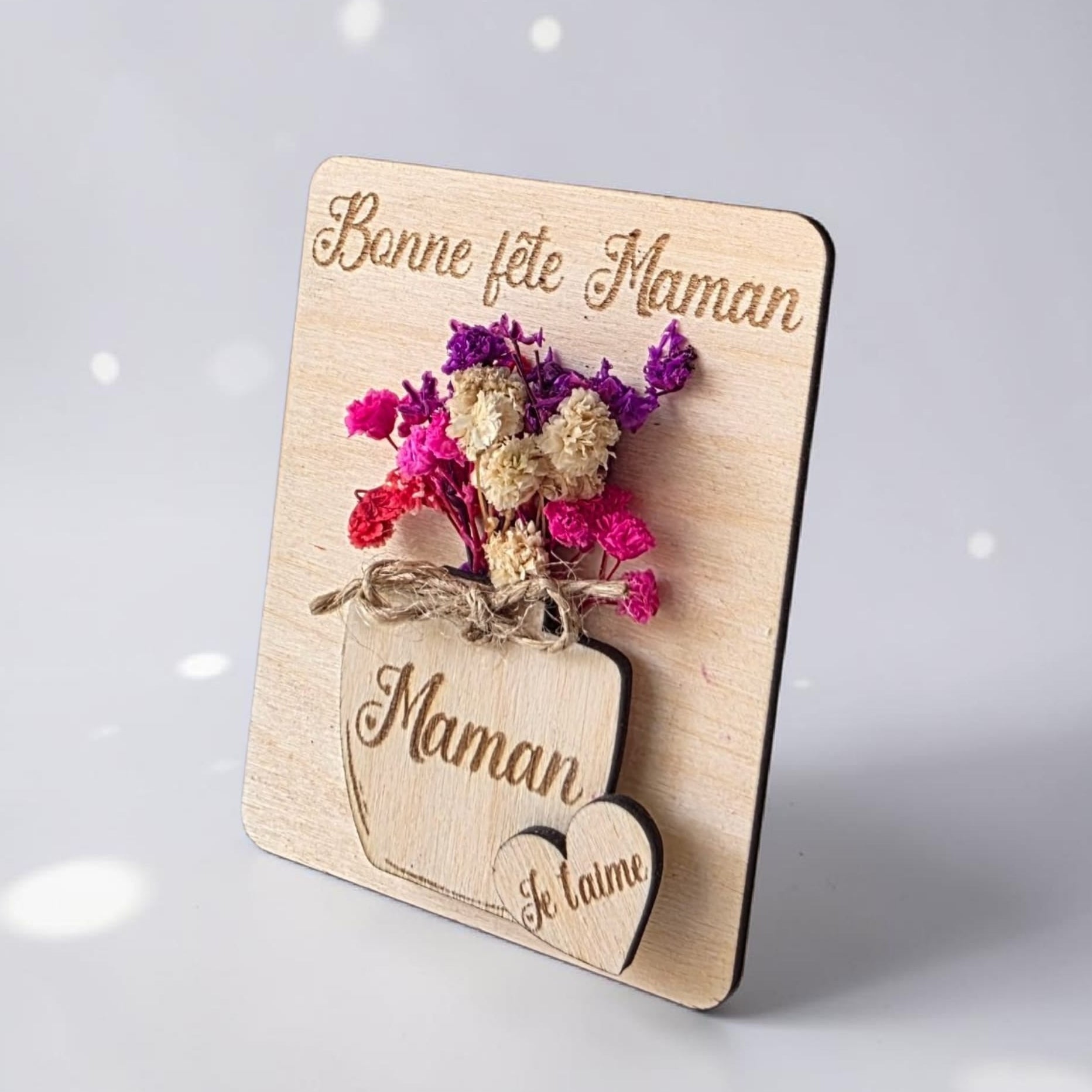 magnet fête des mères fleurs idée cadeau fête des mamies cadeau original bouquet fleurs