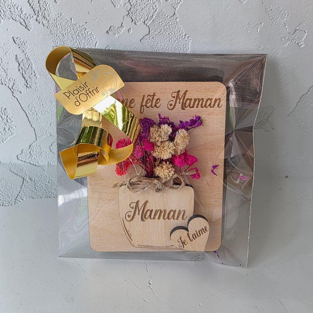 Magnet Fete des Meres bouquet de fleurs