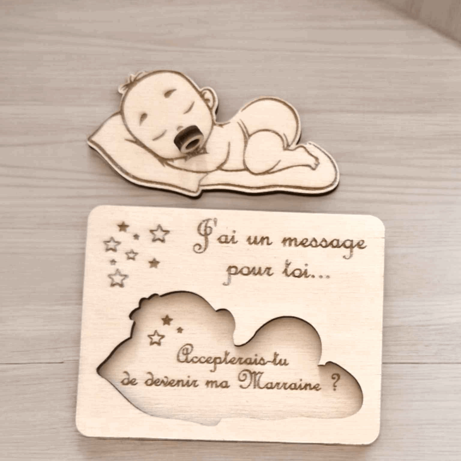 Magnet Baptême Parrain Marraine Personnalisé - Magnets Baptême Parrain Marraine Unique - LIJO CREA