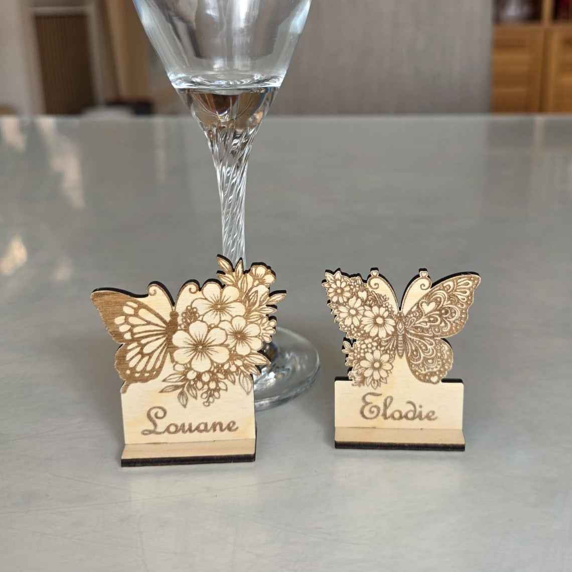 Marque place Papillon Fleurs