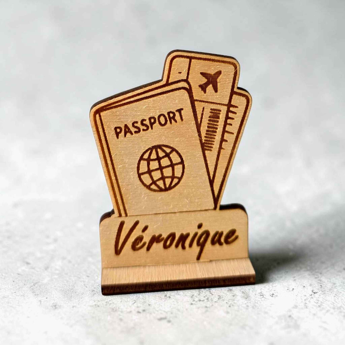 marque place avion voyage passeport valise deco table mariage personnalisé