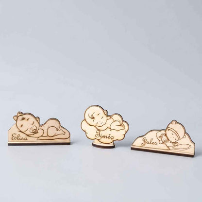 marque place bébé pour décoration de table personnalisée baptême communion naissance 