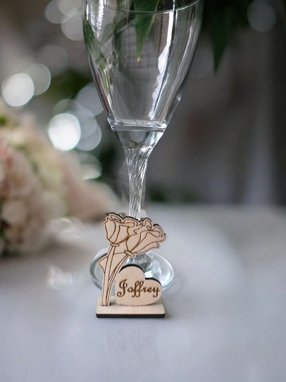 decoration table mariage bois