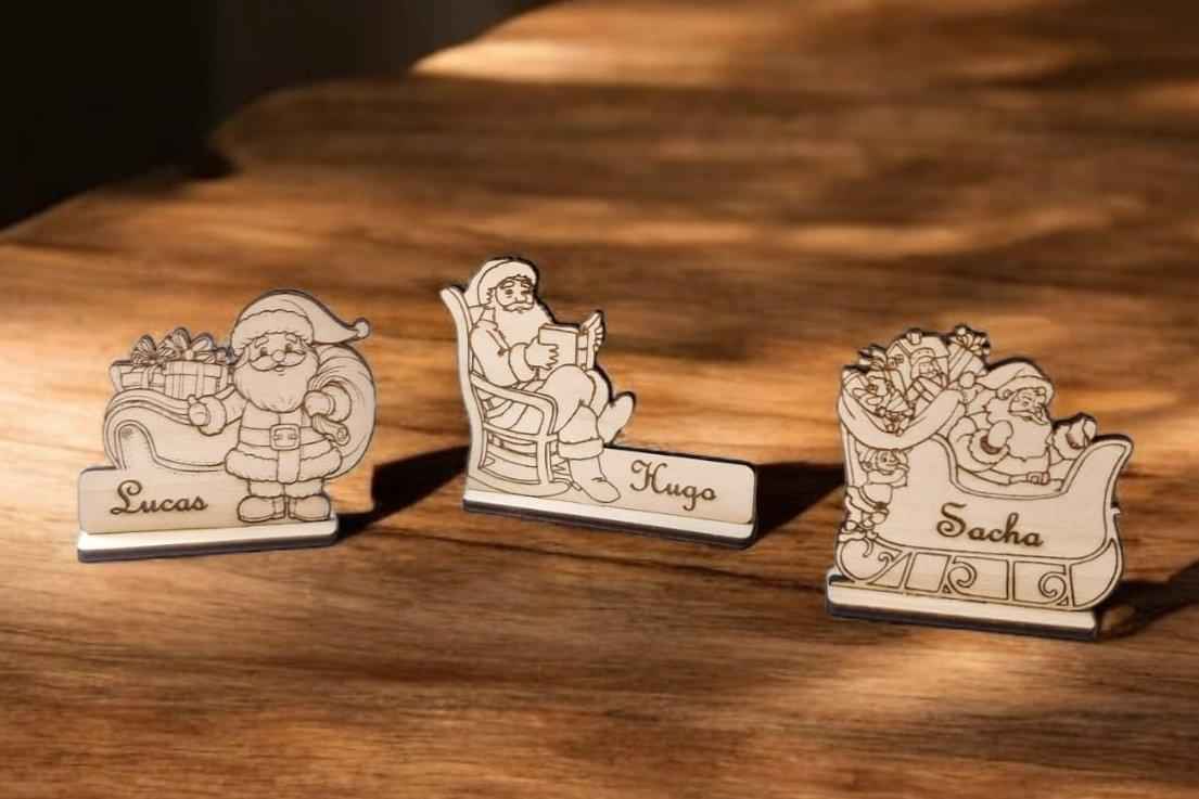 Marque-places Père Noël pour des fêtes enchantées - LIJO CREA