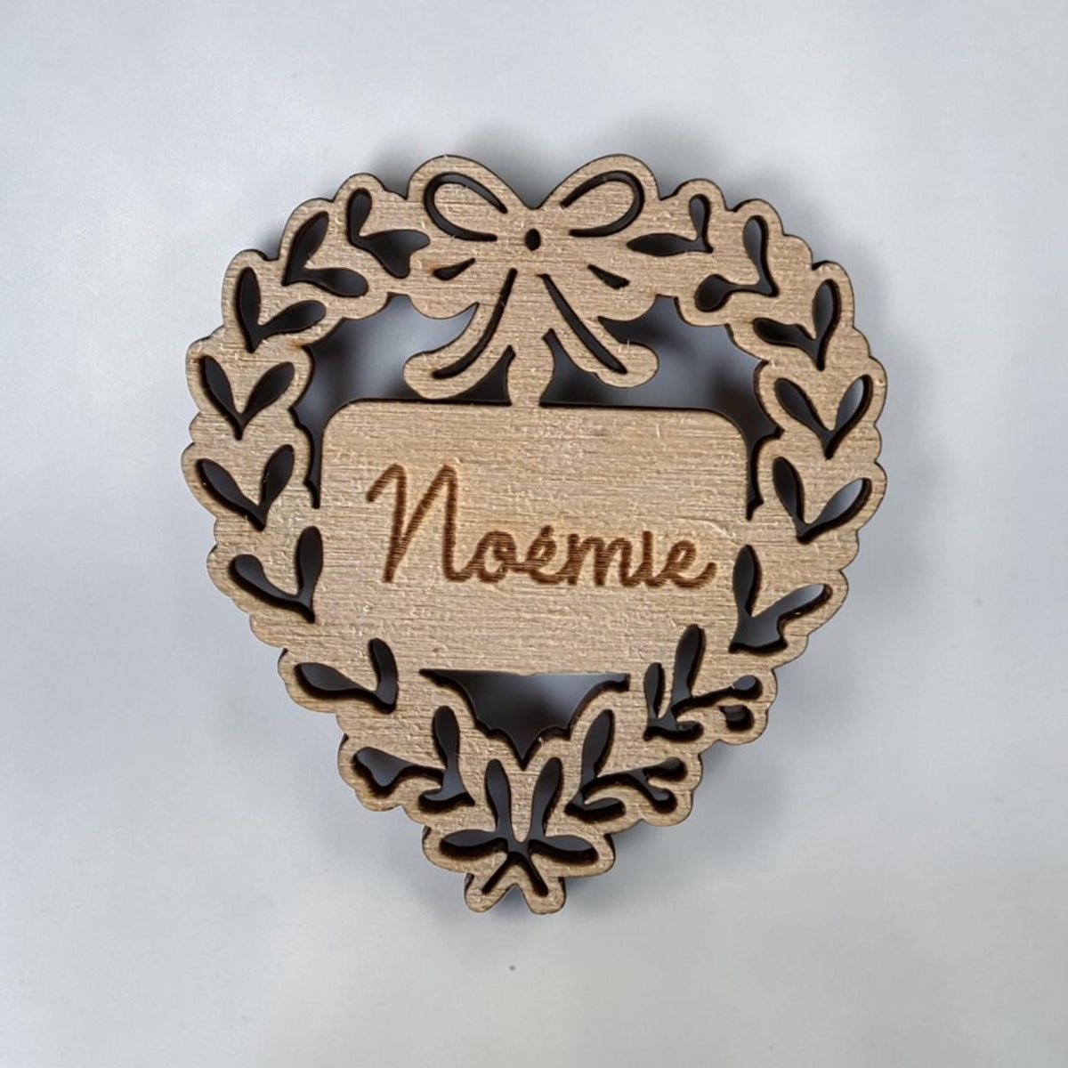 marque place coeur mariage anniversaire personnalisé