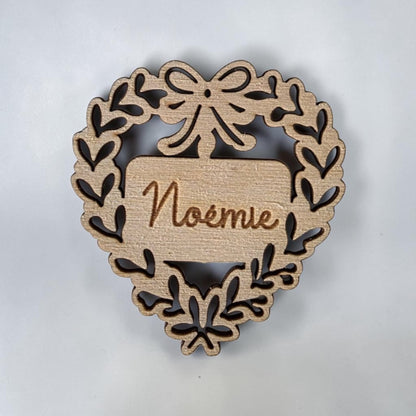marque place coeur mariage anniversaire personnalisé
