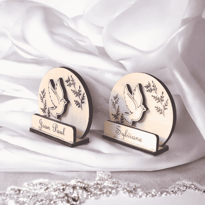 Marque-places Coeur mariage - Mariage élégants et personnalisés - LIJO CREA