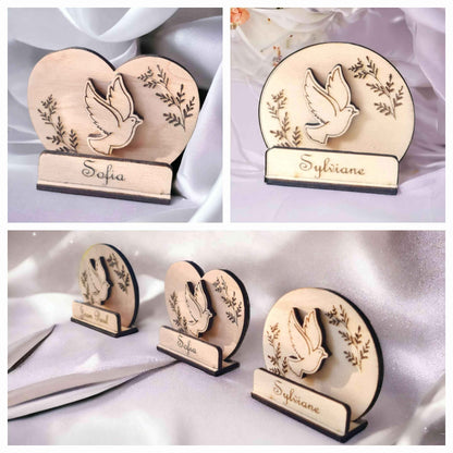 Marque-places Coeur mariage - Mariage élégants et personnalisés - LIJO CREA
