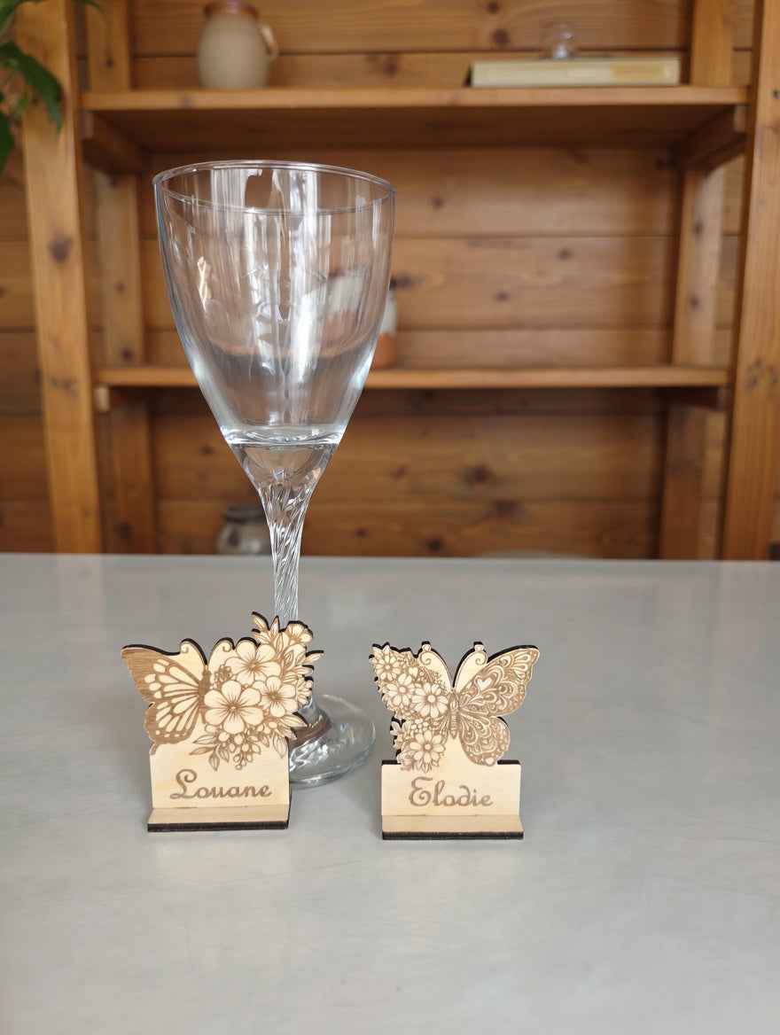 Marque place Papillon Fleurs