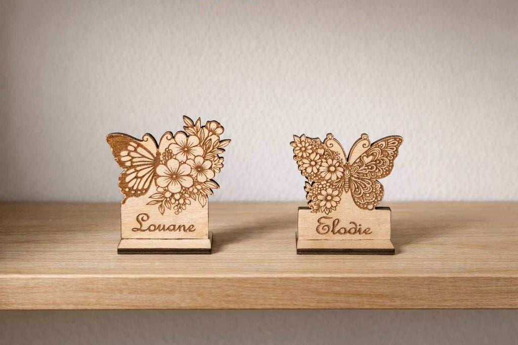 Marque place Papillon Fleurs