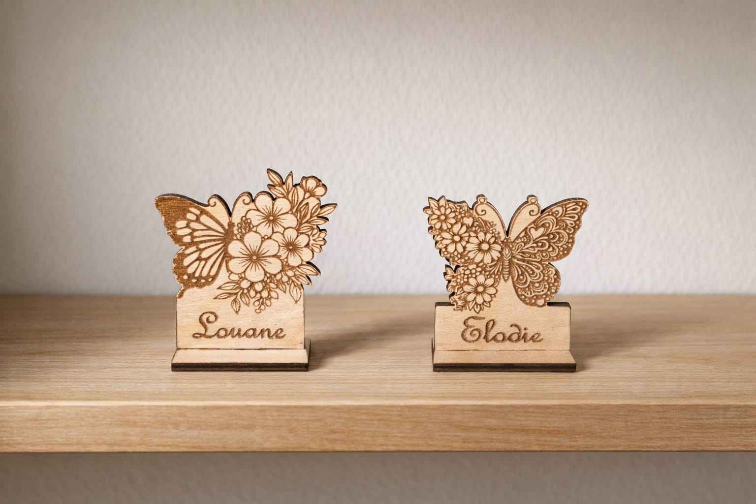 Marque place Papillon Fleurs