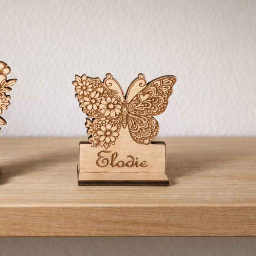 Marque place Papillon Fleurs