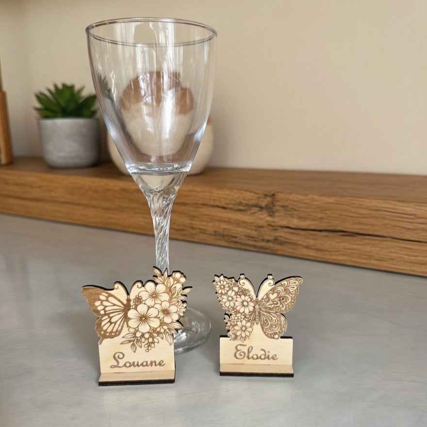 Marque place Papillon Fleurs