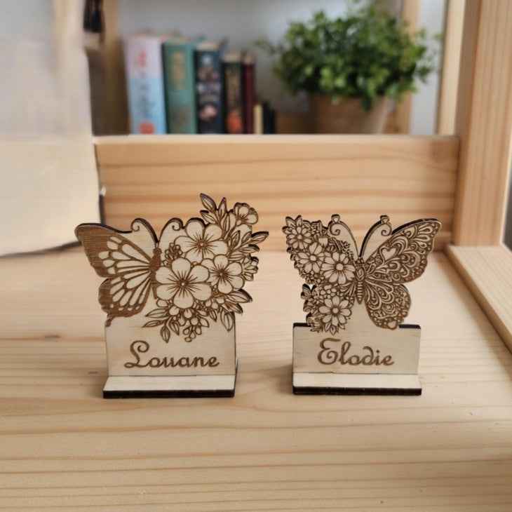 Marque place Papillon Fleurs