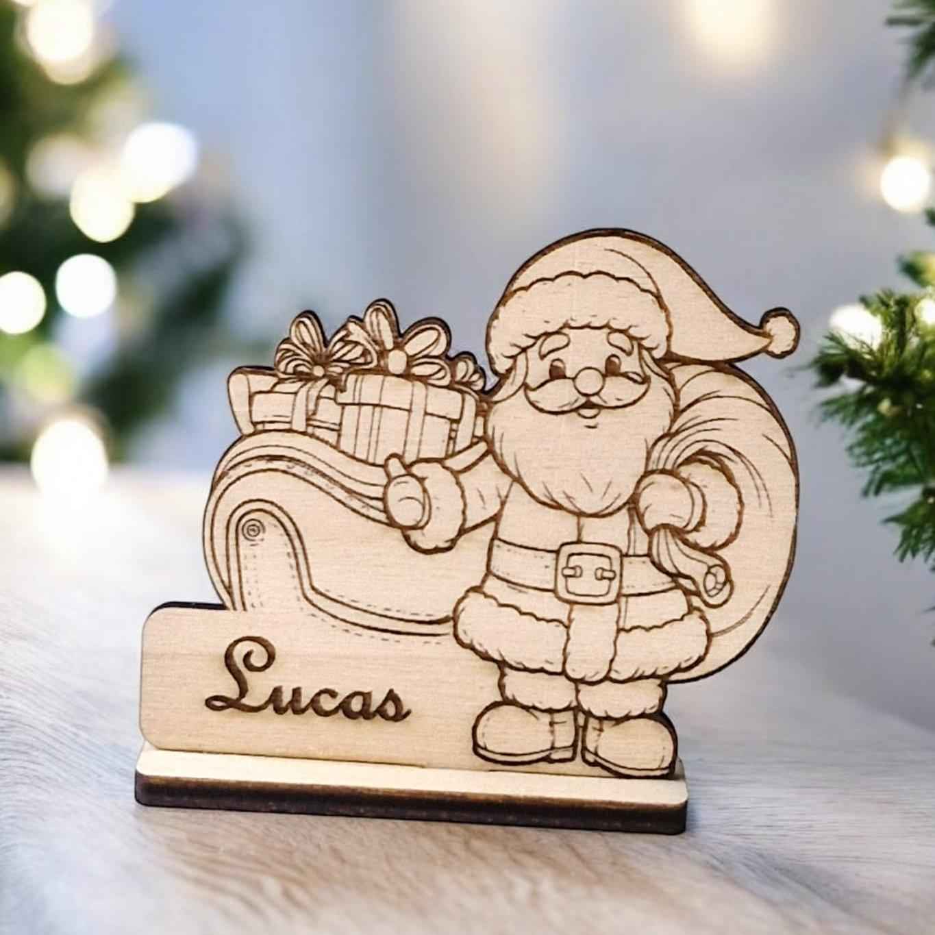 Marque-places Père Noël pour des fêtes enchantées - LIJO CREA