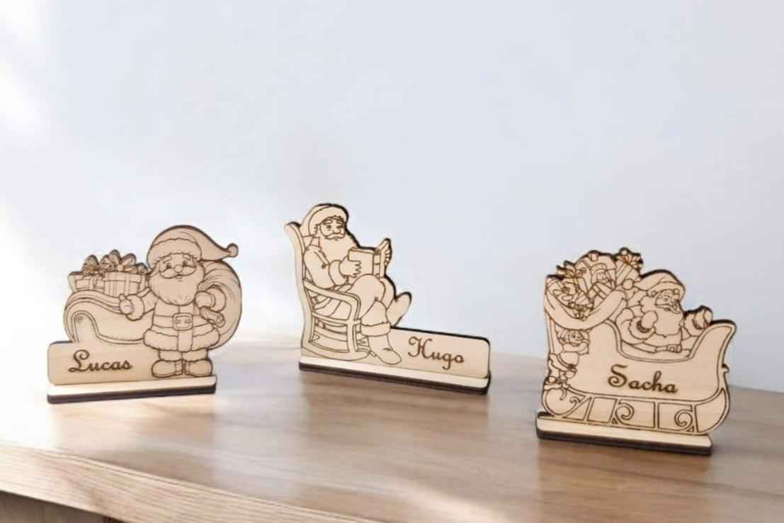 Marque-places Père Noël pour des fêtes enchantées - LIJO CREA