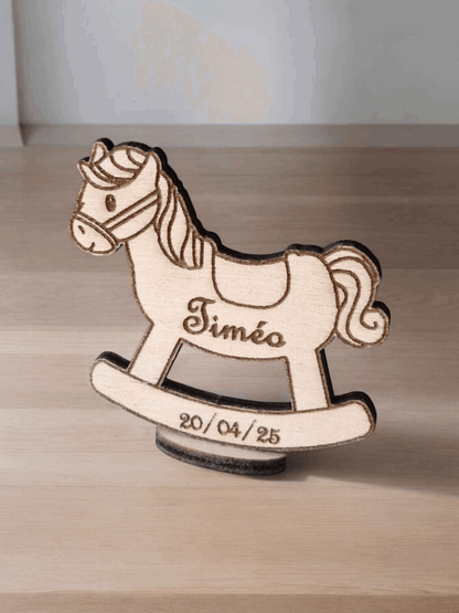 Marque-places Montgolfière Croix Cheval pour Événements - LIJO CREA