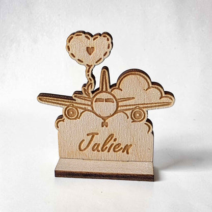 marque place avion voyage passeport valise deco table mariage personnalisé