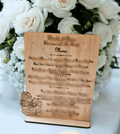 Menu en bois personnalisable - Créez votre menu personnalisé - LIJO CREA