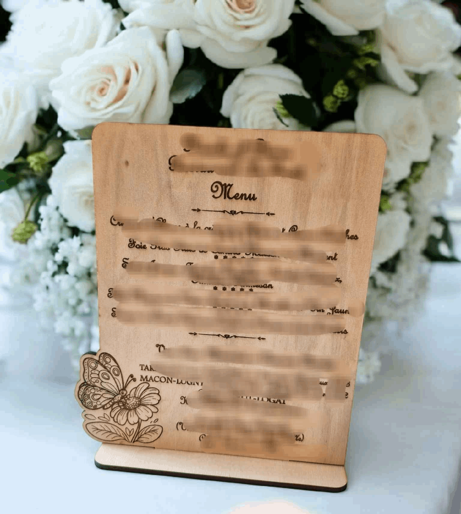 Menu en bois personnalisable - Créez votre menu personnalisé - LIJO CREA
