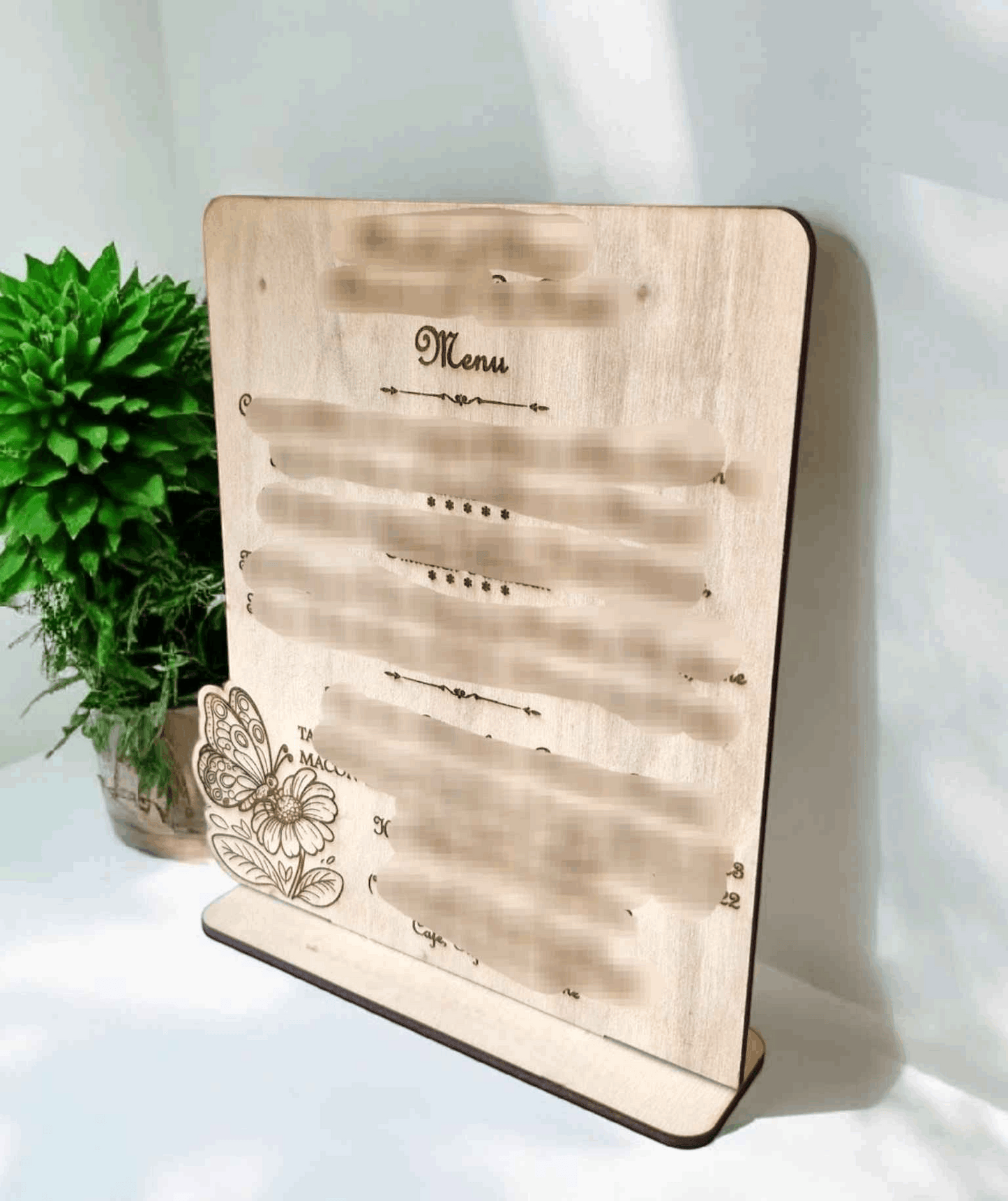 Menu en bois personnalisable - Créez votre menu personnalisé - LIJO CREA