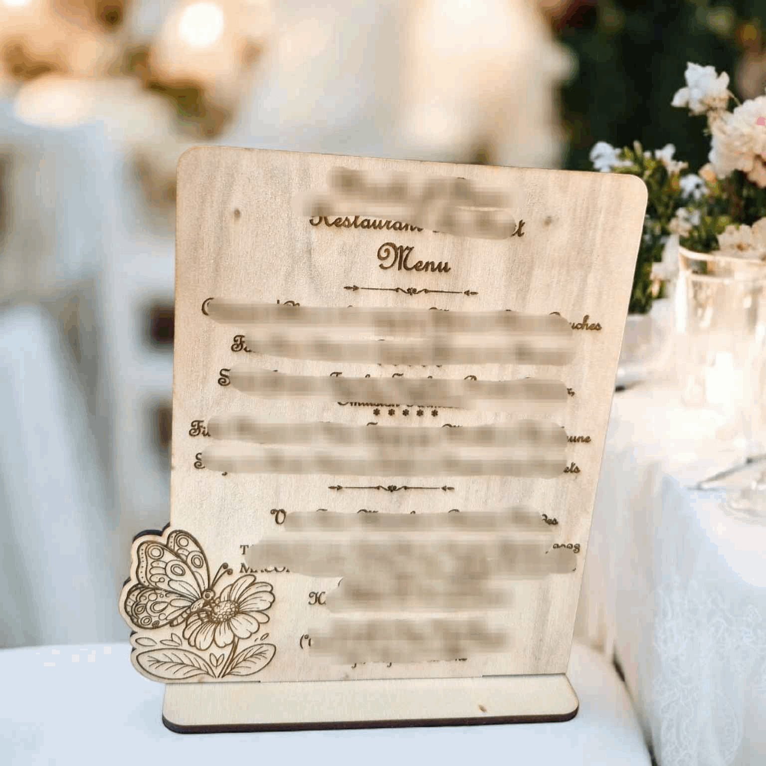 Menu en bois personnalisable - Créez votre menu personnalisé - LIJO CREA