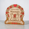 idée cadeau fête des mères fete des mamies personnalisé en bois cadeau orginal unique maman mamie fleur