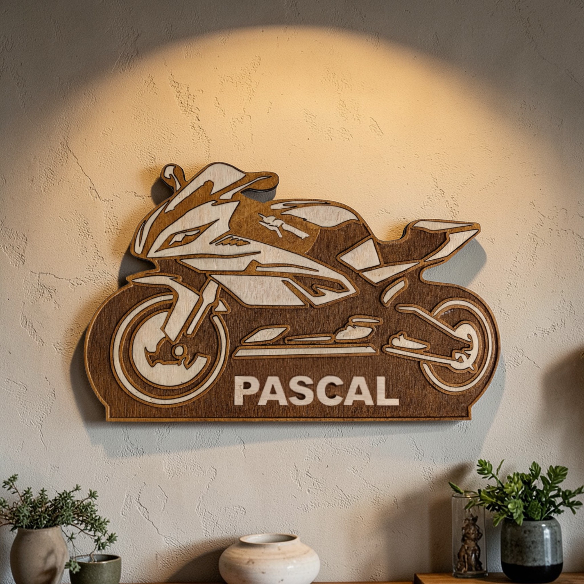 Decoration murale moto