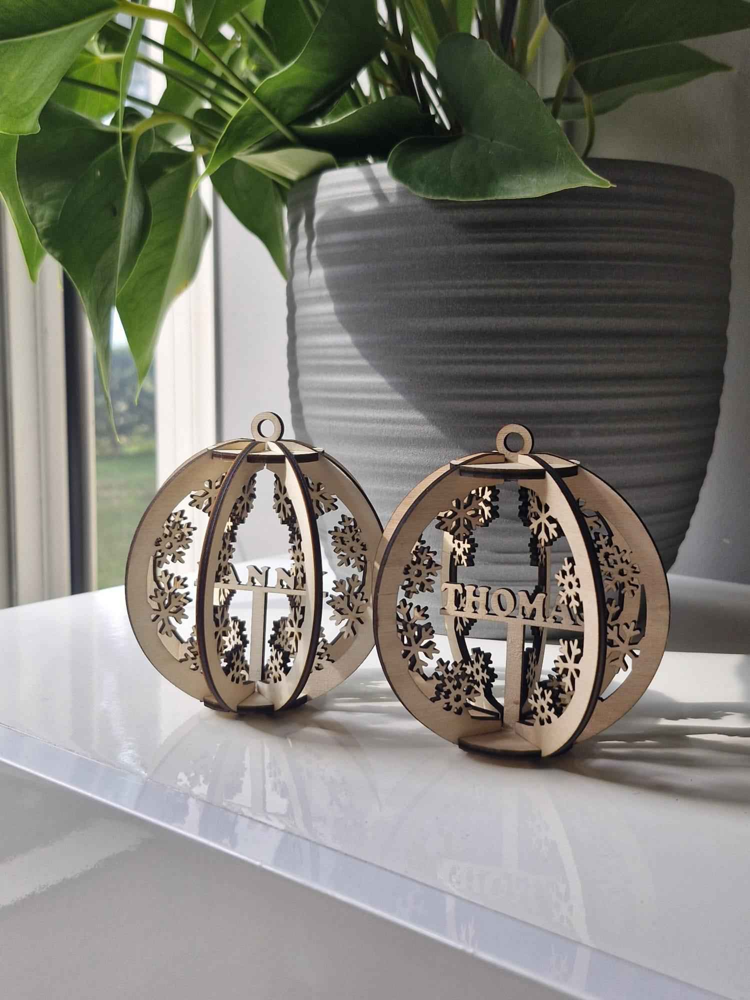 Boules Noël 3D personnalisées unique pour des fêtes mémorables - LIJO CREA