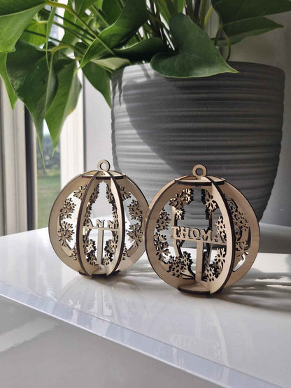 Boules Noël 3D personnalisées unique pour des fêtes mémorables - LIJO CREA