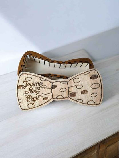 Boite noeud papillon et Cravate bois