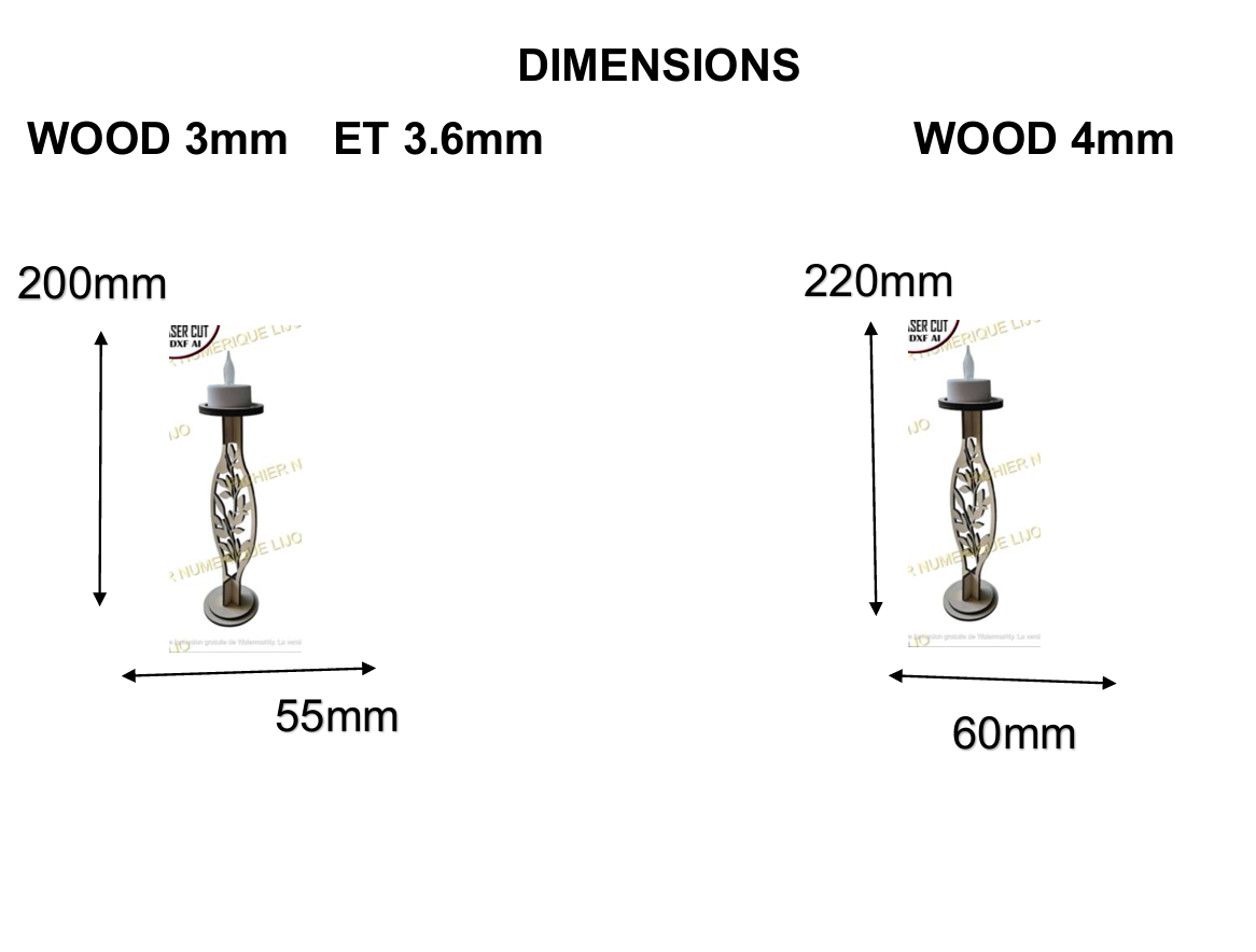 Fichier Bougeoir Feuille