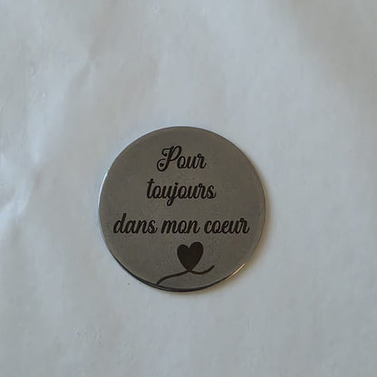 porte clés métal gravé prénom métal personnalisé idée cadeau originale