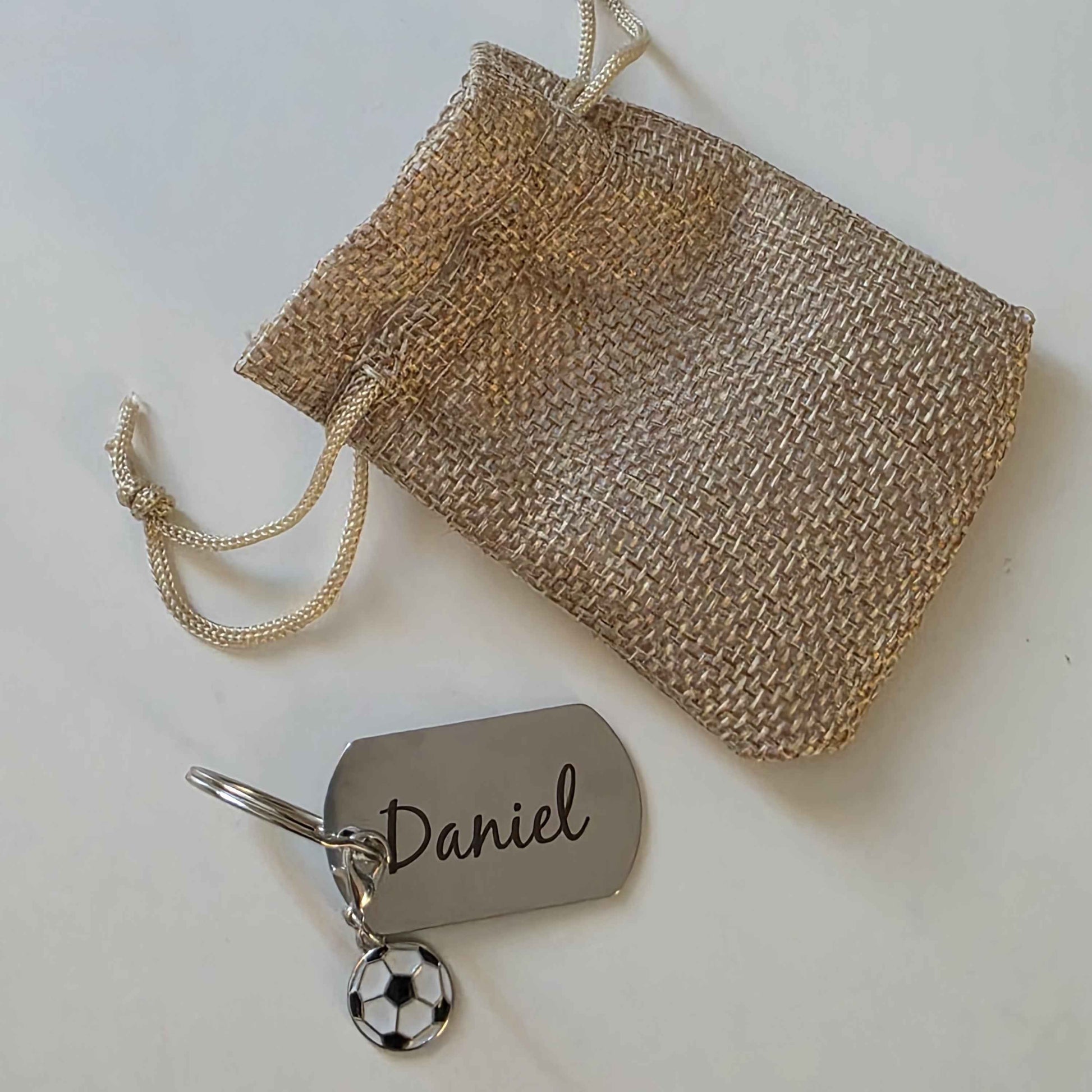 Porte clés rectangle métal