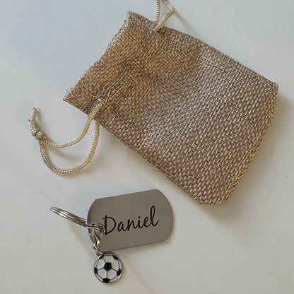 Porte clés rectangle métal