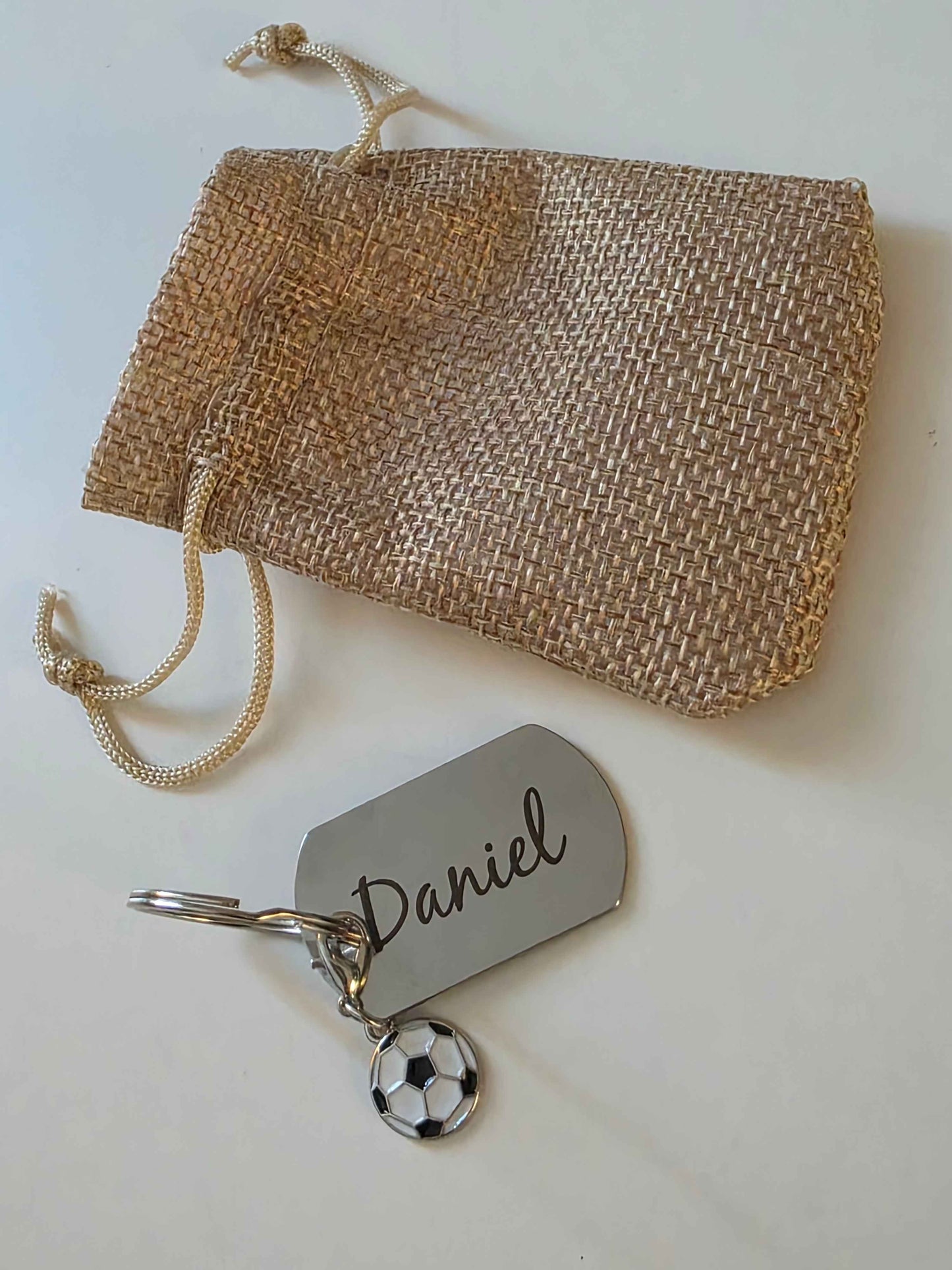 Porte clés rectangle métal
