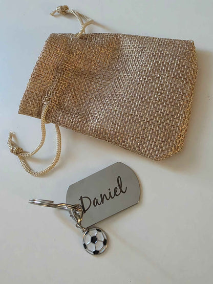 Porte clés rectangle métal