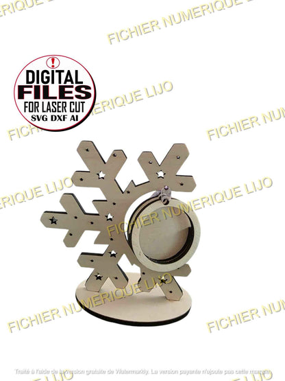 Fichier Laser Flocon de Neige