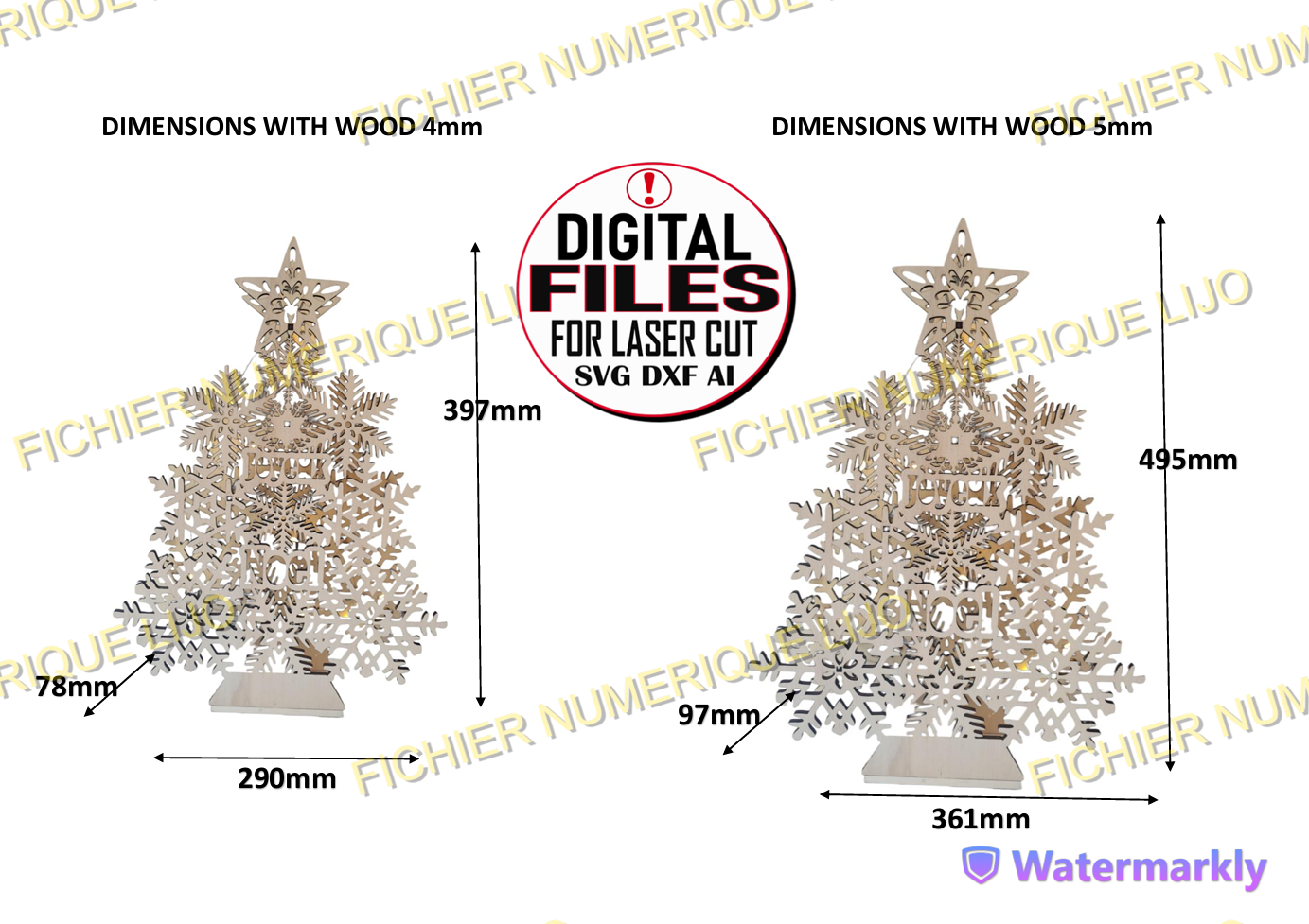 Fichier Sapin Flocon